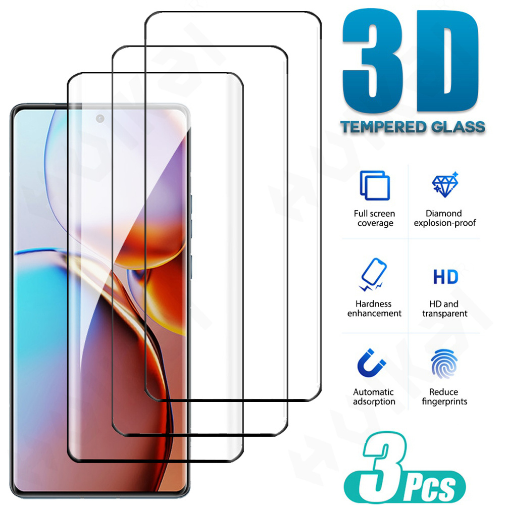 1-3 Pcs Tempered Glass For Mot - Curved Edge Screen ulasan dan harga