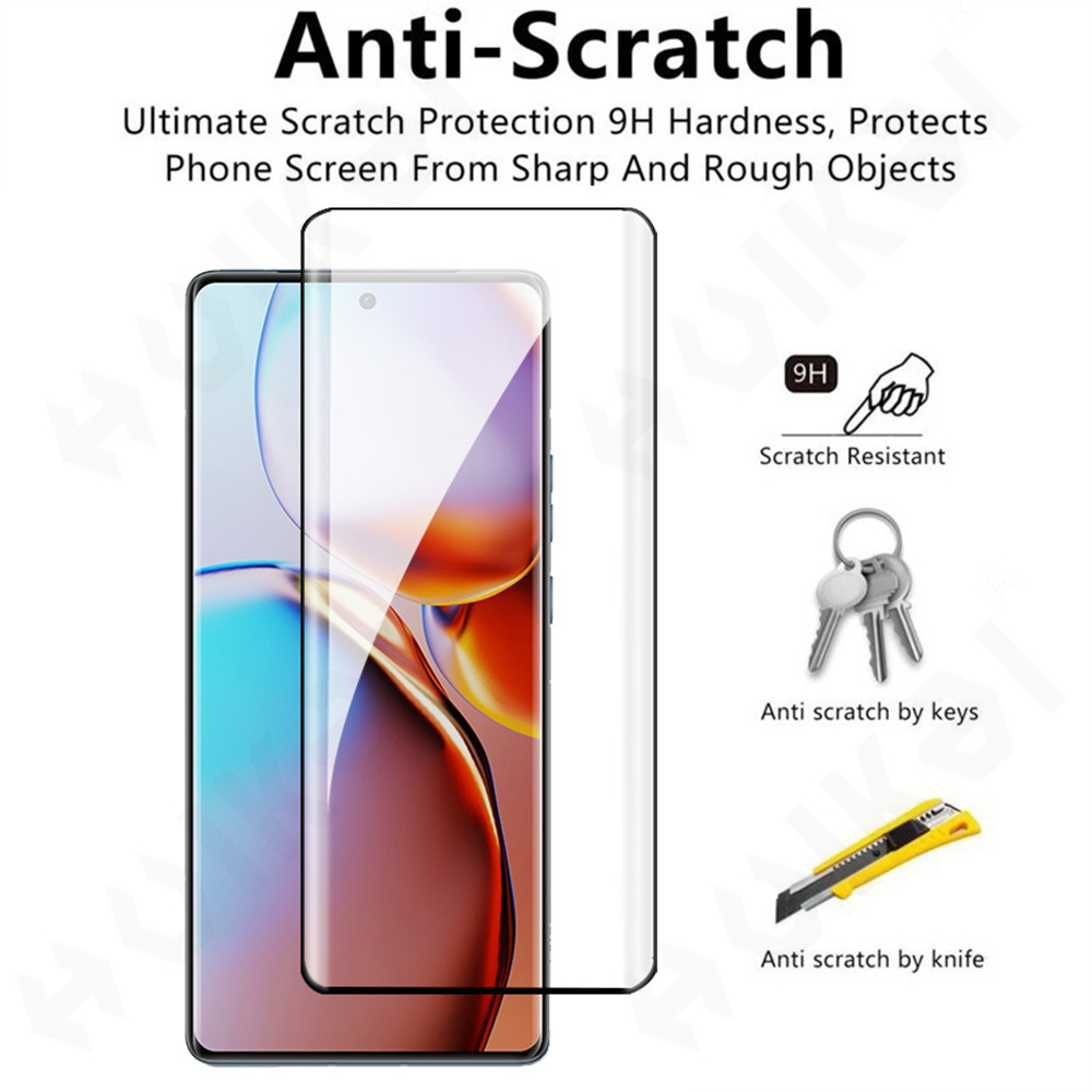 1-3 Pcs Tempered Glass For Mot - Curved Edge Screen ulasan dan harga