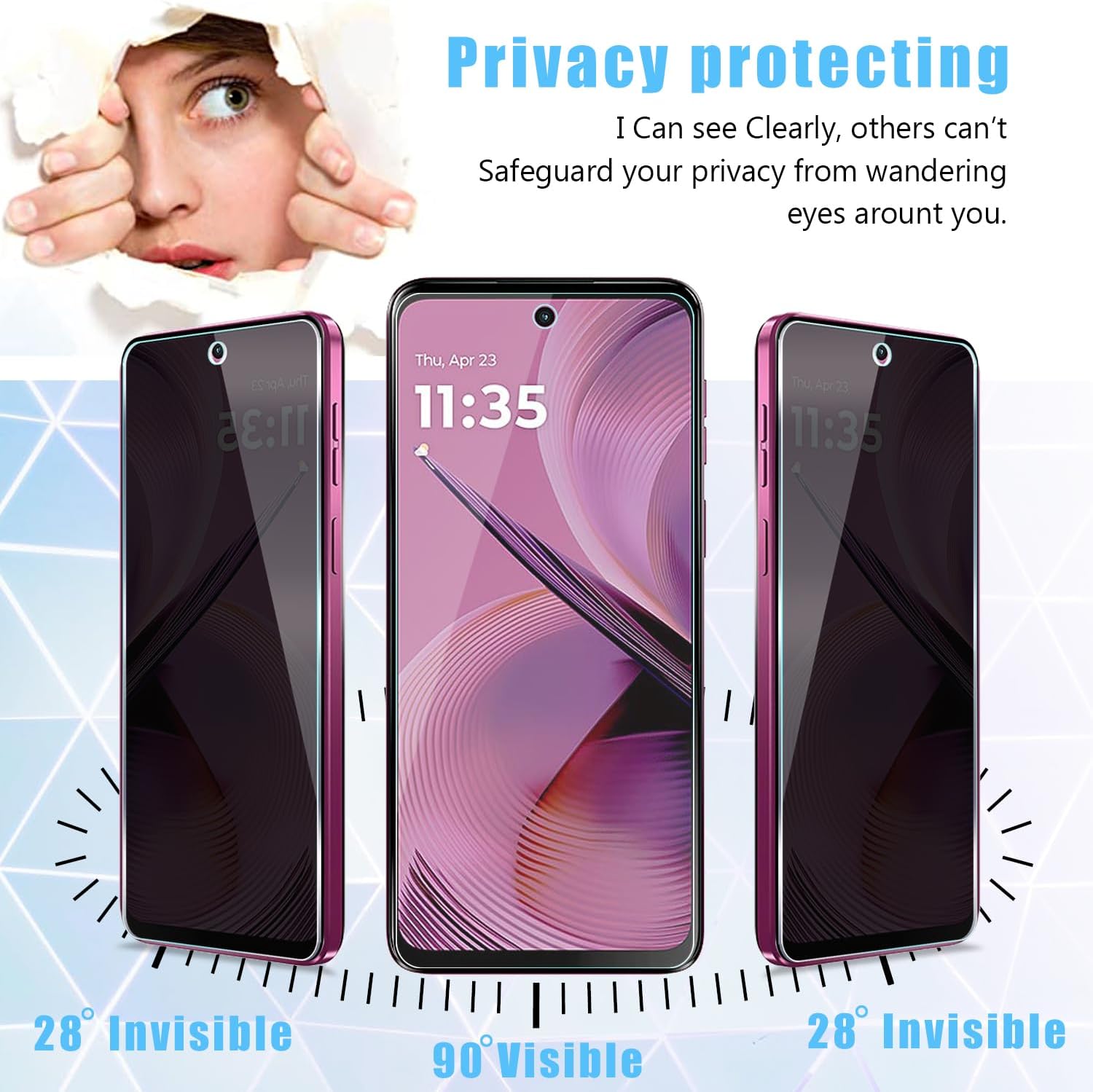 [2 Pack] For Honor 400 Lite/40 - Privacy Filter 2Pack ulasan dan harga
