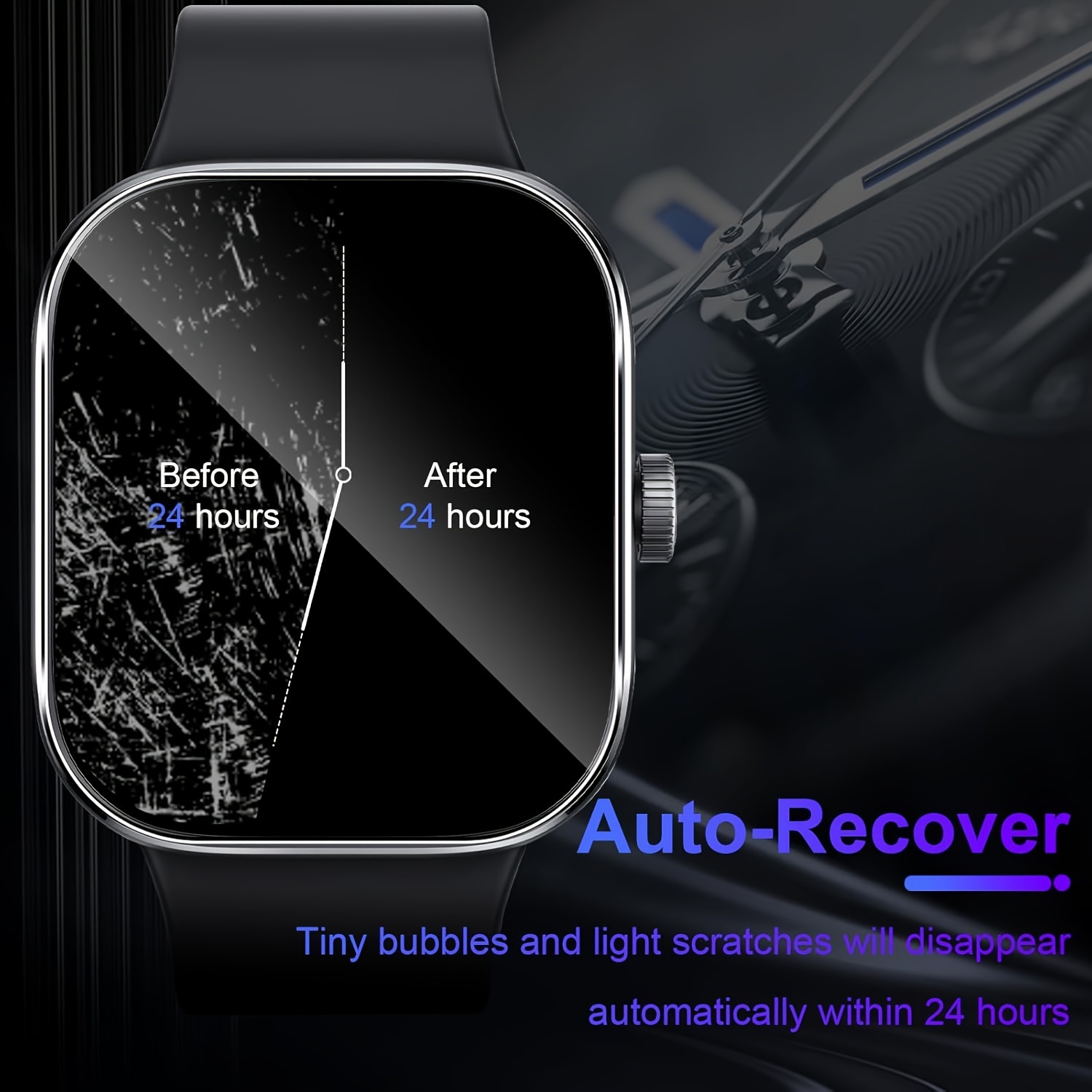 3-5Pcs Premium Tempered Glass  - Smartwatch Screen Film ulasan dan harga