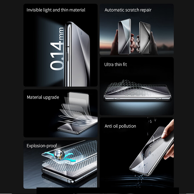 2-4pcs 3D Curved HD Silicone H - Curved Edge Screen ulasan dan harga