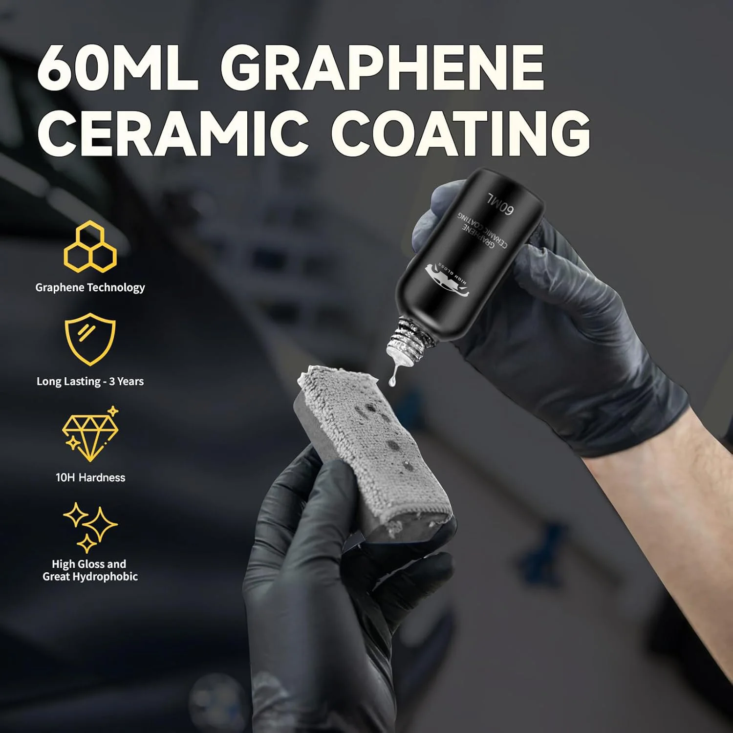 Graphene Ceramic Coating 10H C - Nano Liquid Coating ulasan dan harga