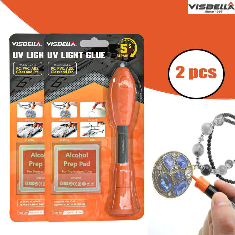 Visbella 2 PCS UV Light Glue P - Liquid Uv Glue Kit ulasan dan harga