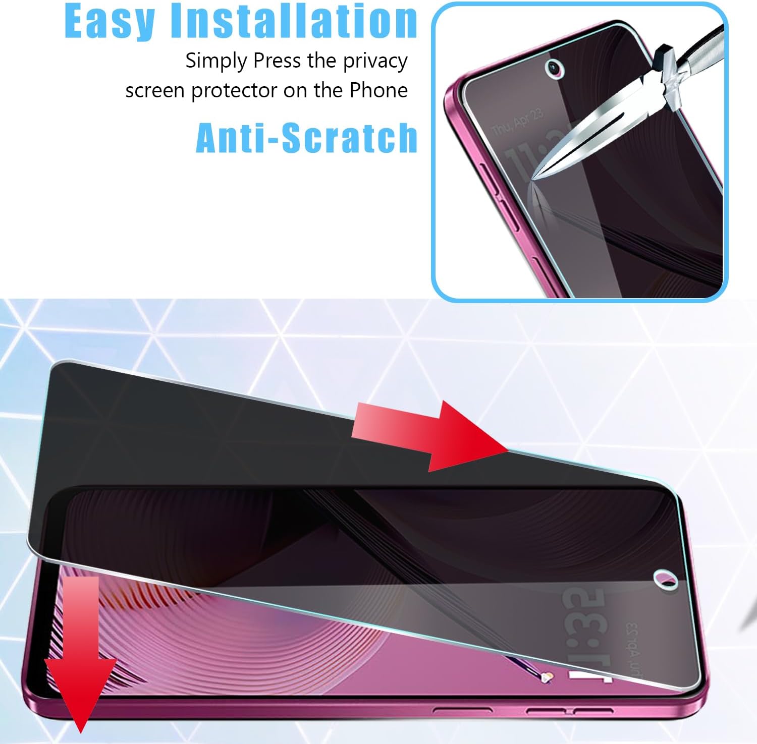 [2 Pack] For Moto G 5G 2025 Pr - Privacy Filter 2Pack ulasan dan harga