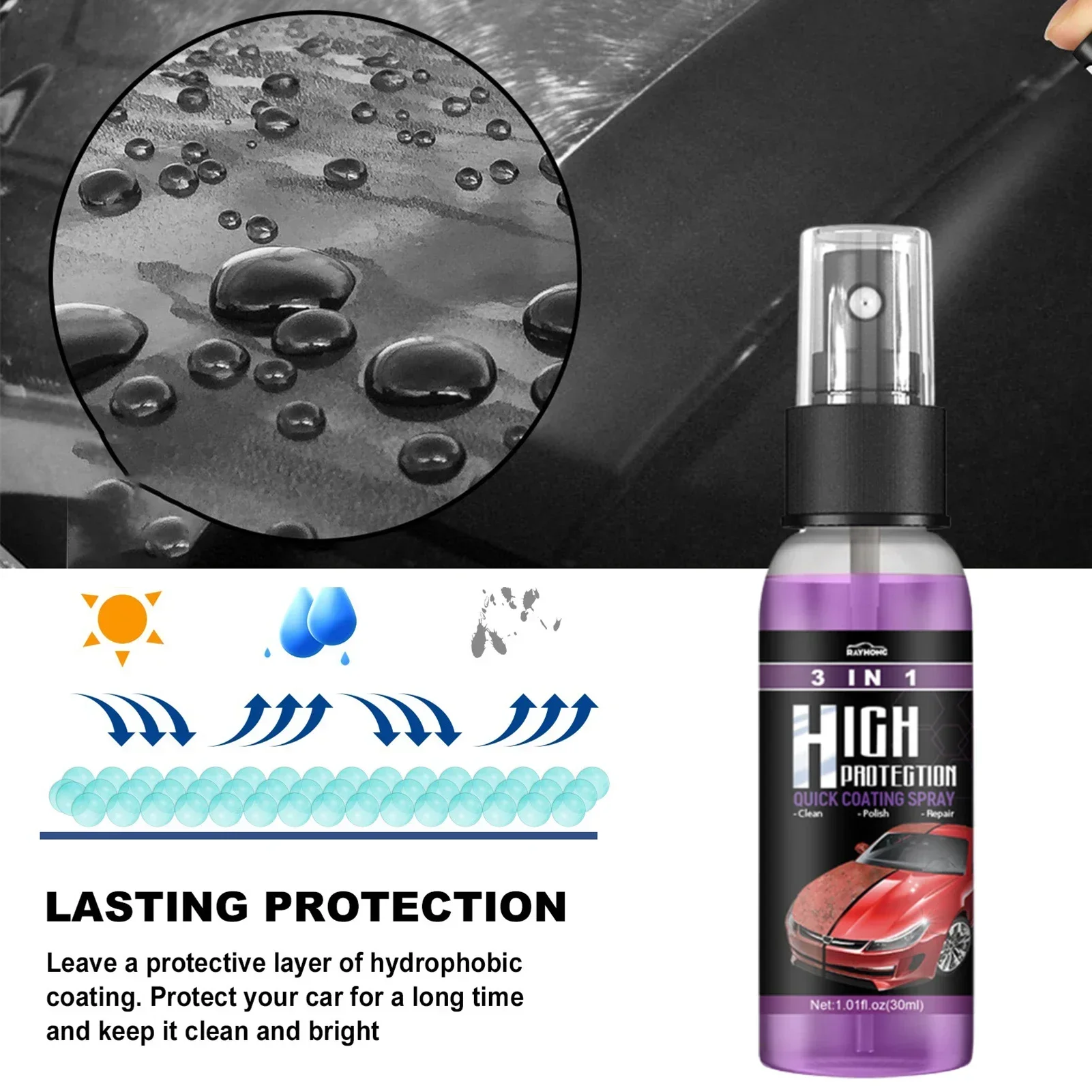 3 In 1 Car Ceramic Nano Coatin - Nano Liquid Coating ulasan dan harga