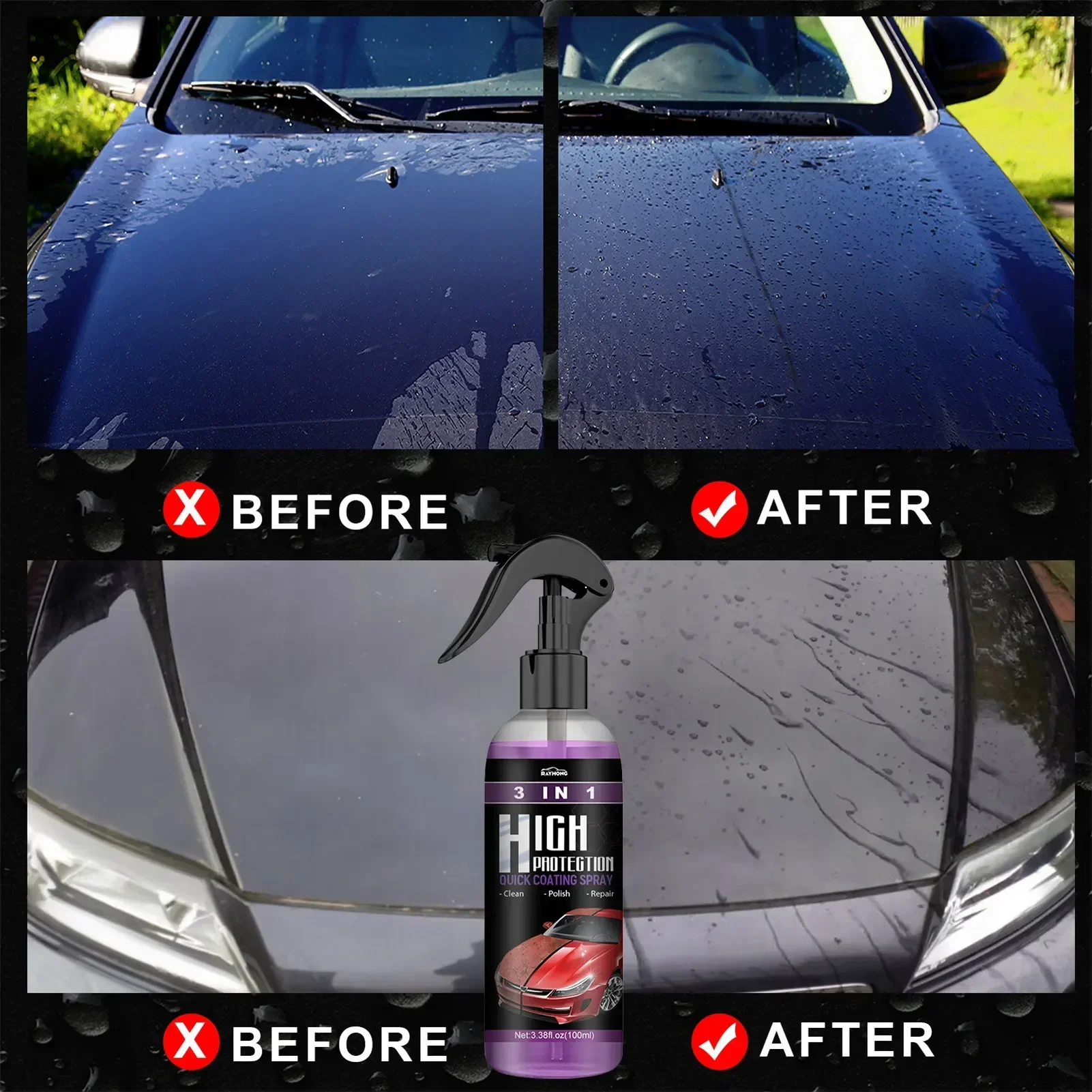 3 In 1 Car Ceramic Nano Coatin - Nano Liquid Coating ulasan dan harga