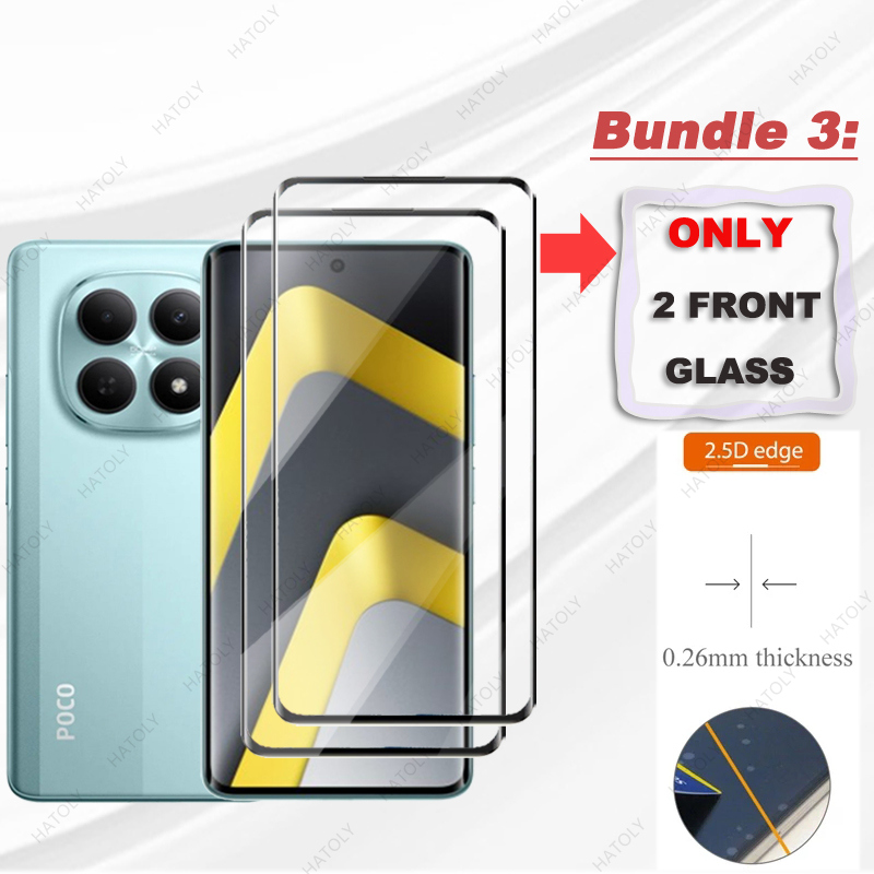 For Xiaomi Poco M8 Glass 3D Ed - Curved Edge Screen ulasan dan harga