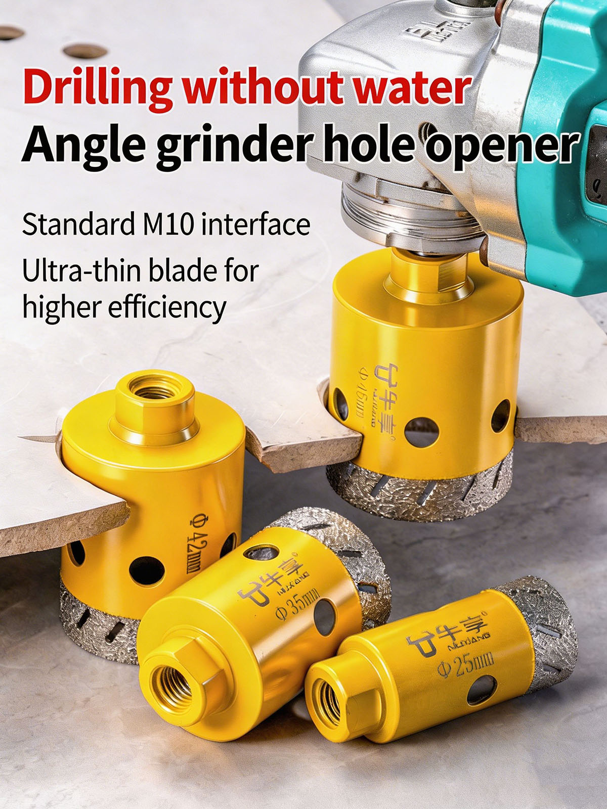 Diamond Drill Bit Angle Grinde - Screen Protector Cutter ulasan dan harga
